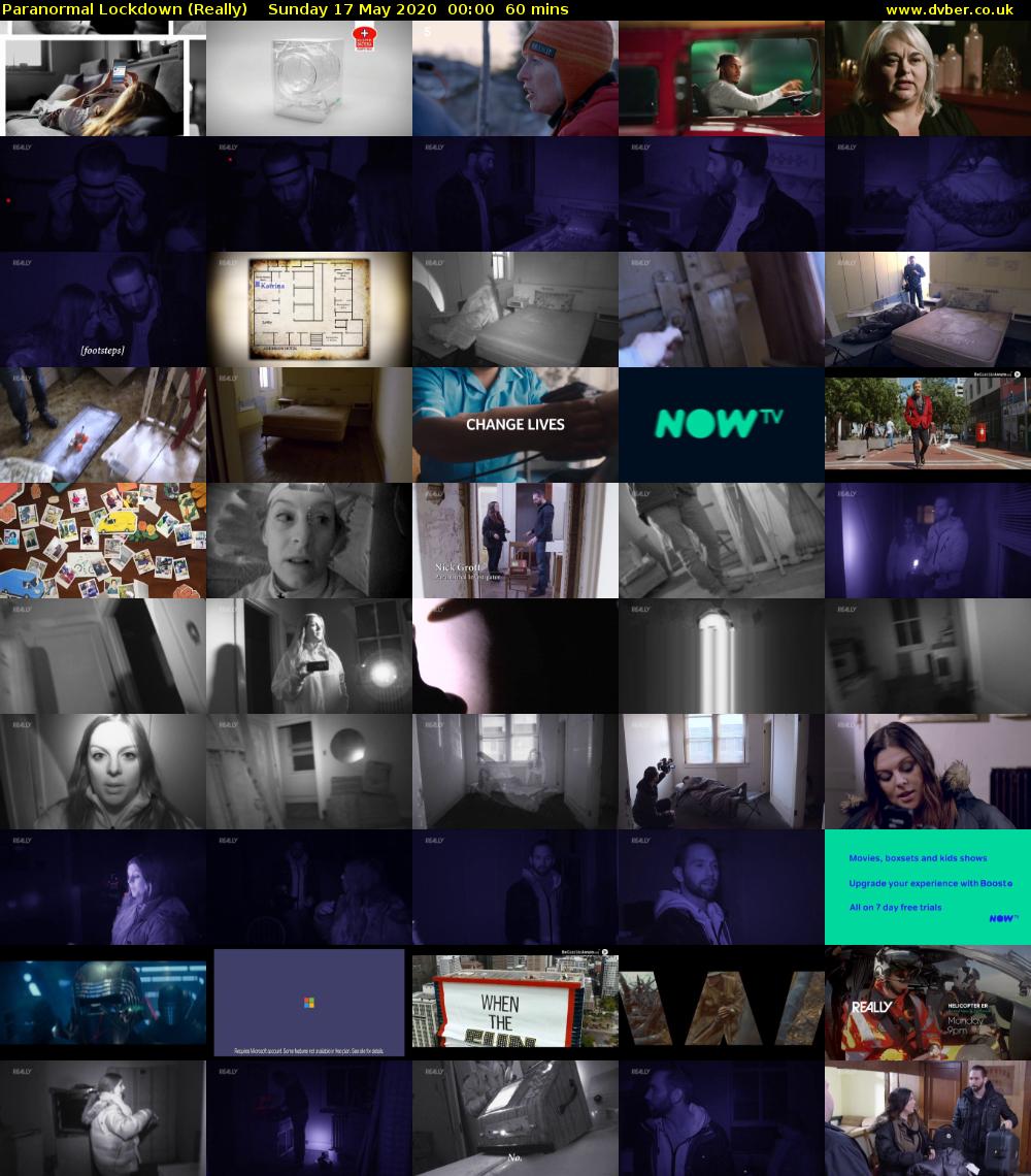 Paranormal Lockdown (Really) Sunday 17 May 2020 00:00 - 01:00