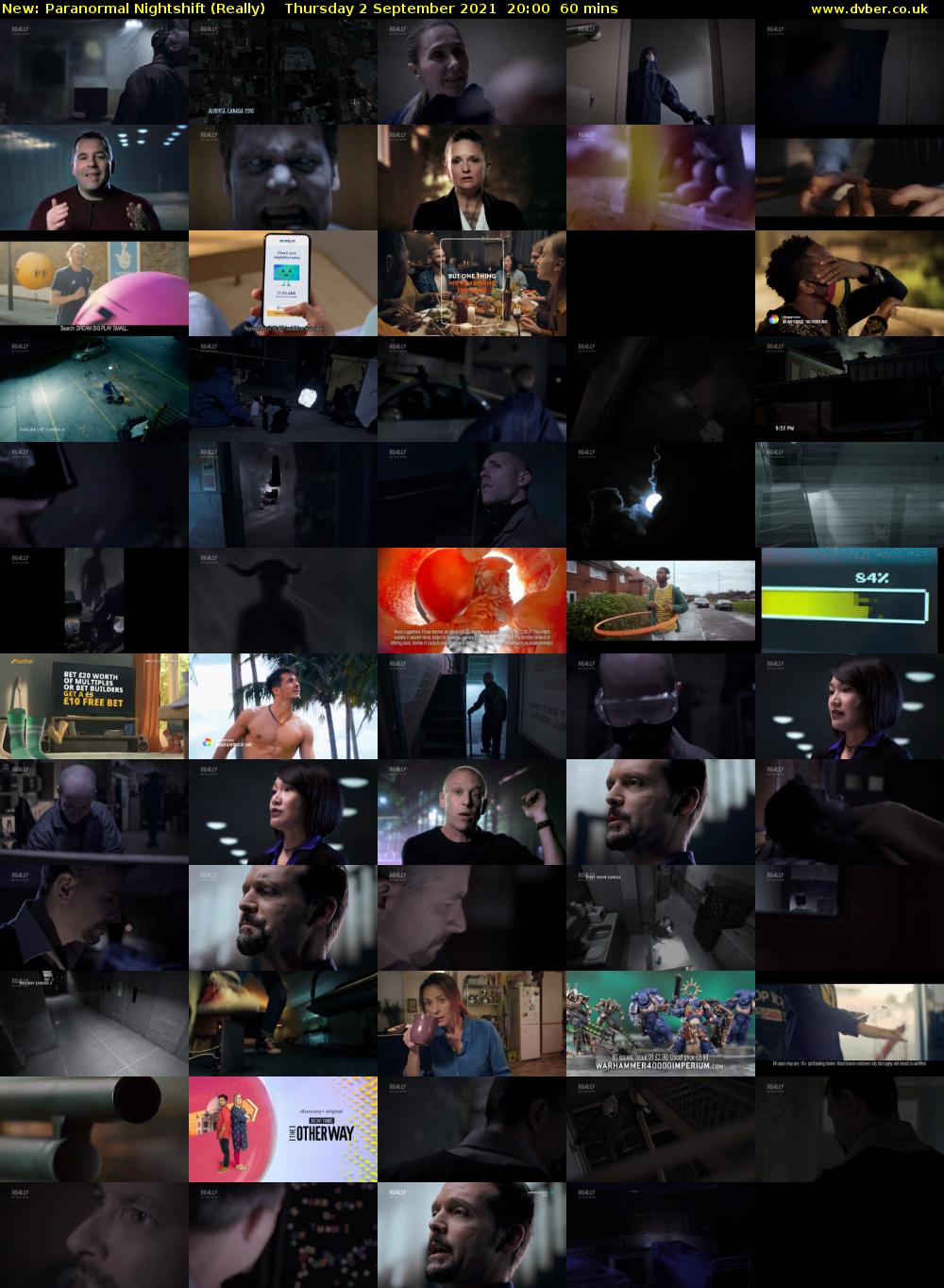 Paranormal Nightshift (Really) Thursday 2 September 2021 21:00 - 22:00