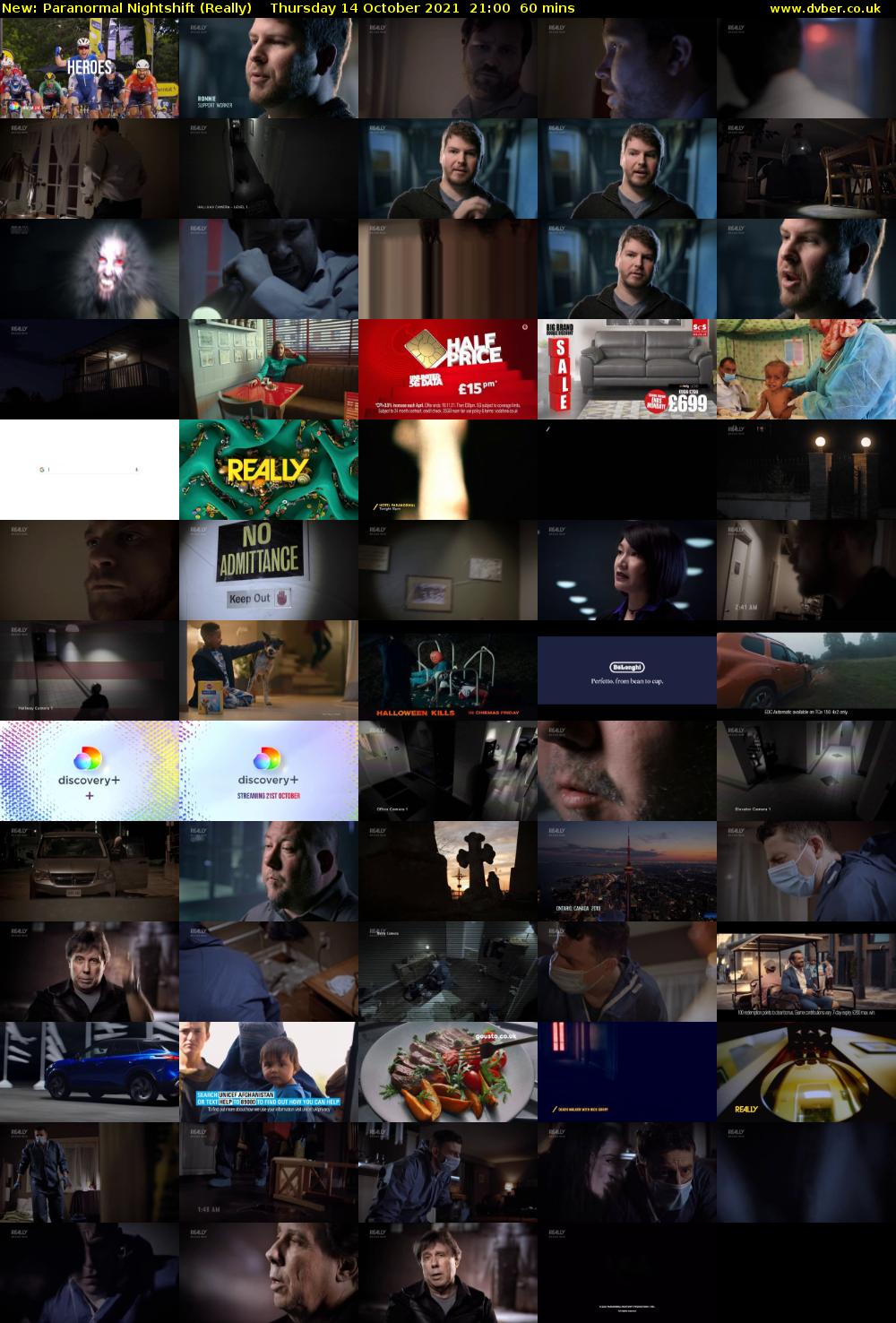 Paranormal Nightshift (Really) Thursday 14 October 2021 21:00 - 22:00