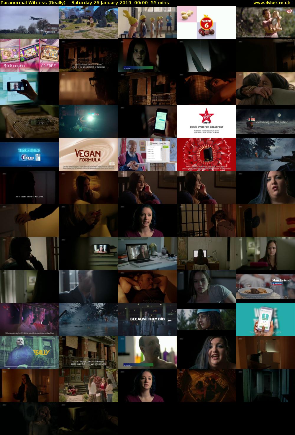 Paranormal Witness (Really) Saturday 26 January 2019 00:00 - 00:55
