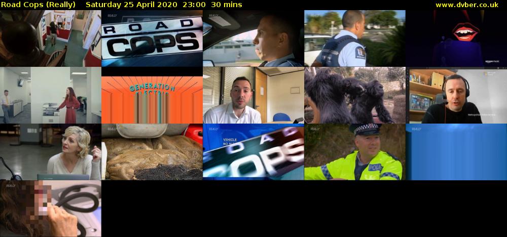 Road Cops (Really) Saturday 25 April 2020 23:00 - 23:30