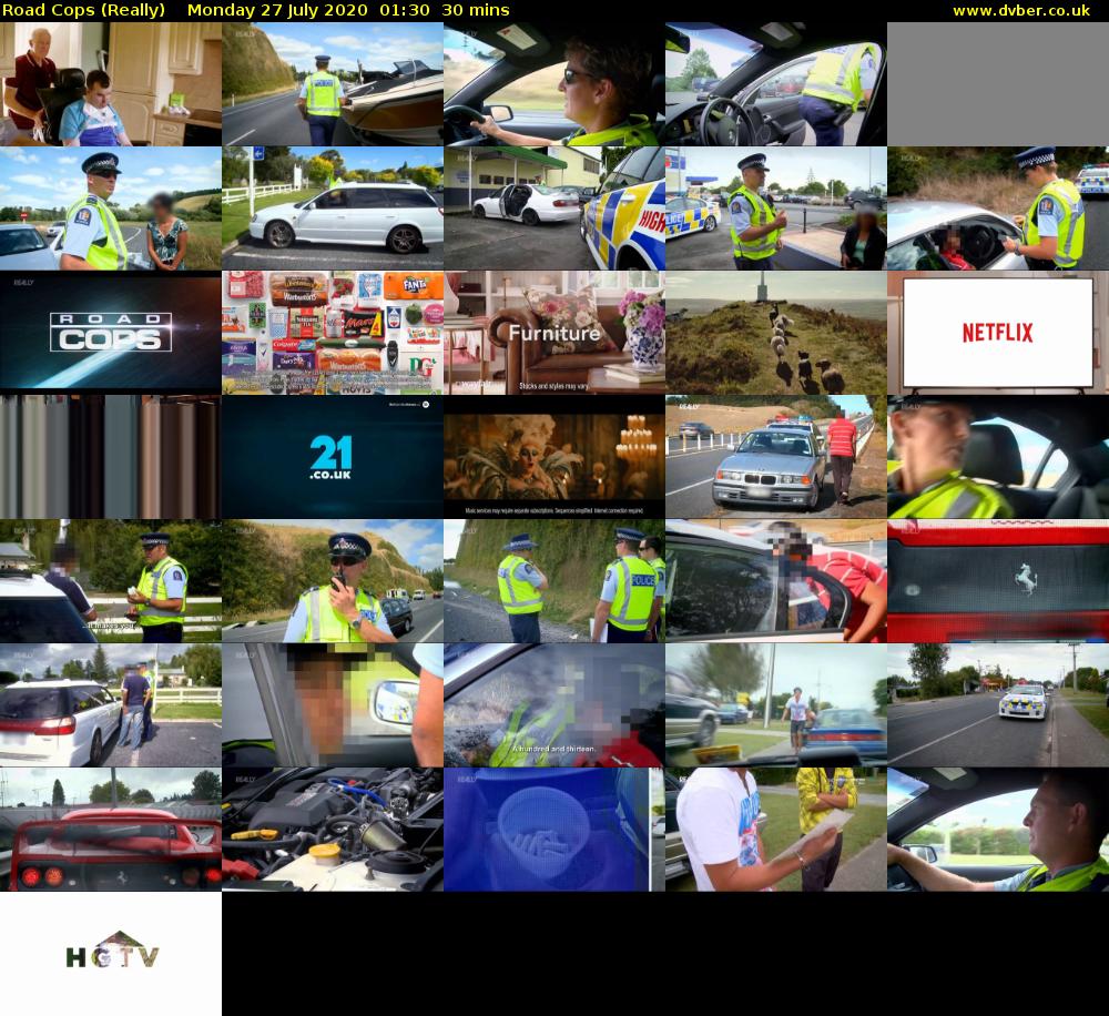 Road Cops (Really) Monday 27 July 2020 01:30 - 02:00