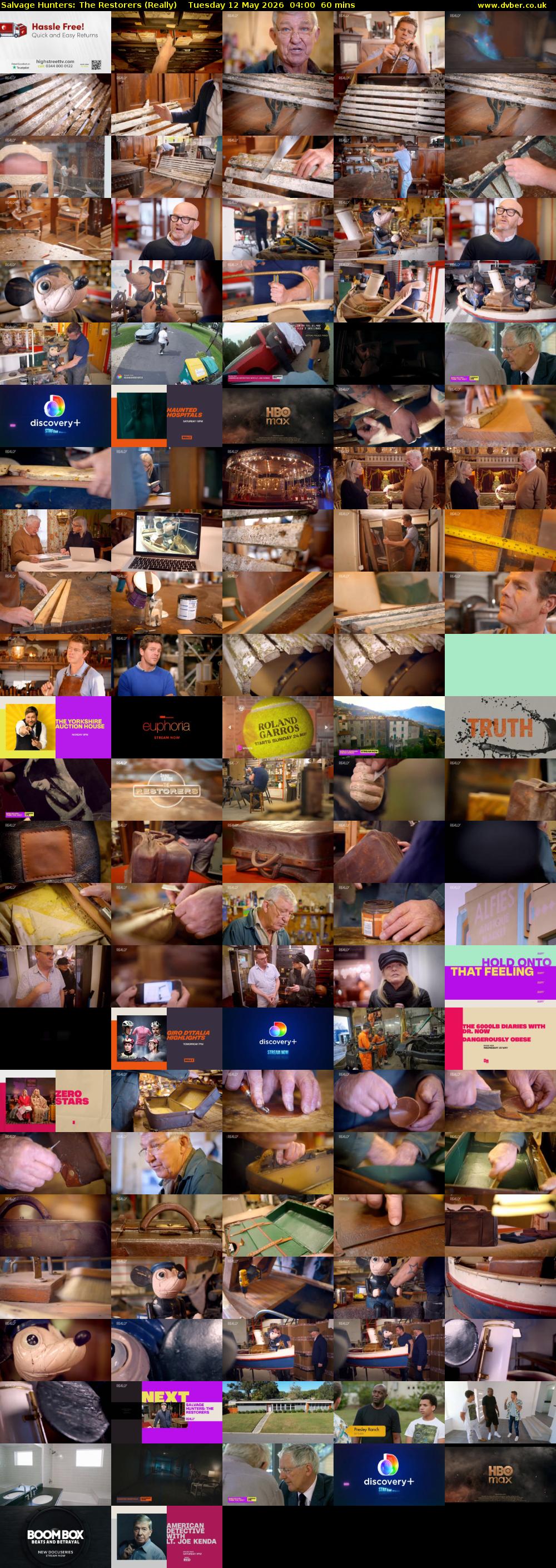 Salvage Hunters: The Restorers (Really) Tuesday 12 May 2026 04:00 - 05:00