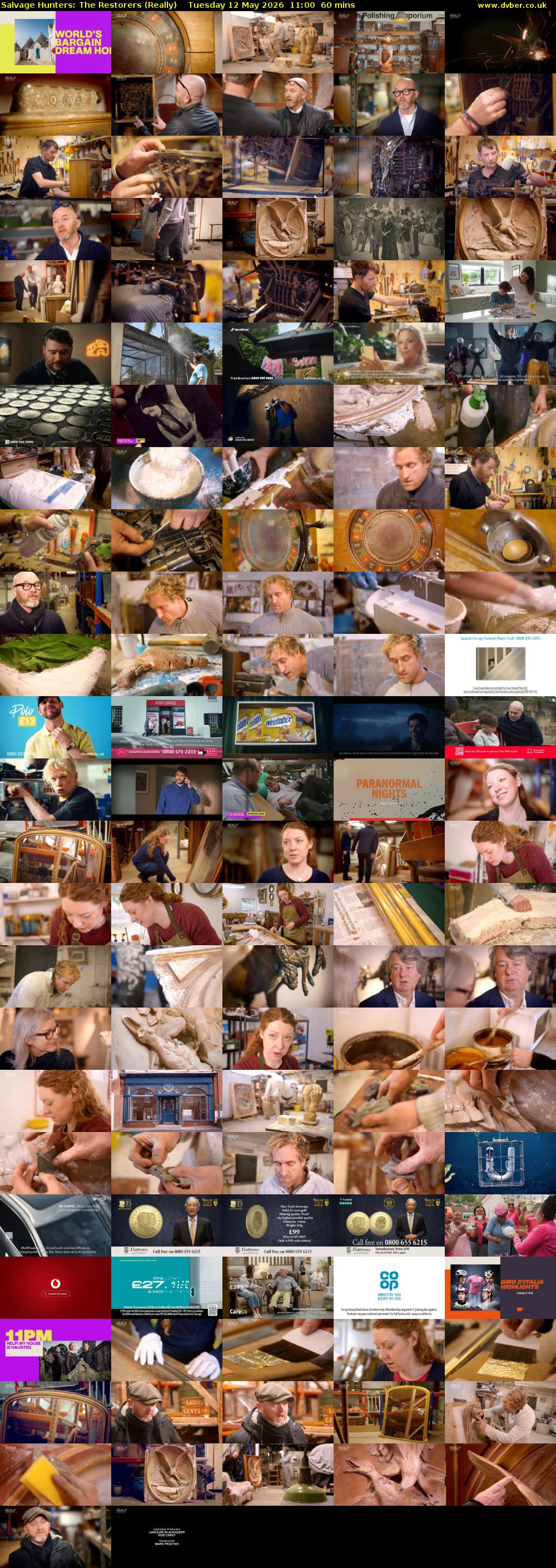 Salvage Hunters: The Restorers (Really) Tuesday 12 May 2026 11:00 - 12:00