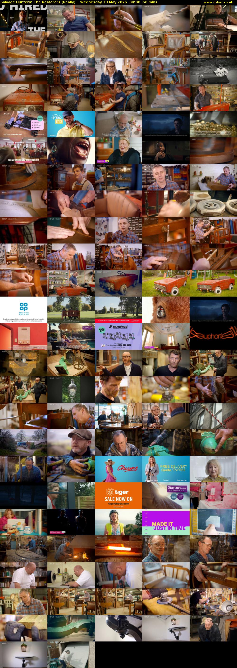 Salvage Hunters: The Restorers (Really) Wednesday 13 May 2026 09:00 - 10:00