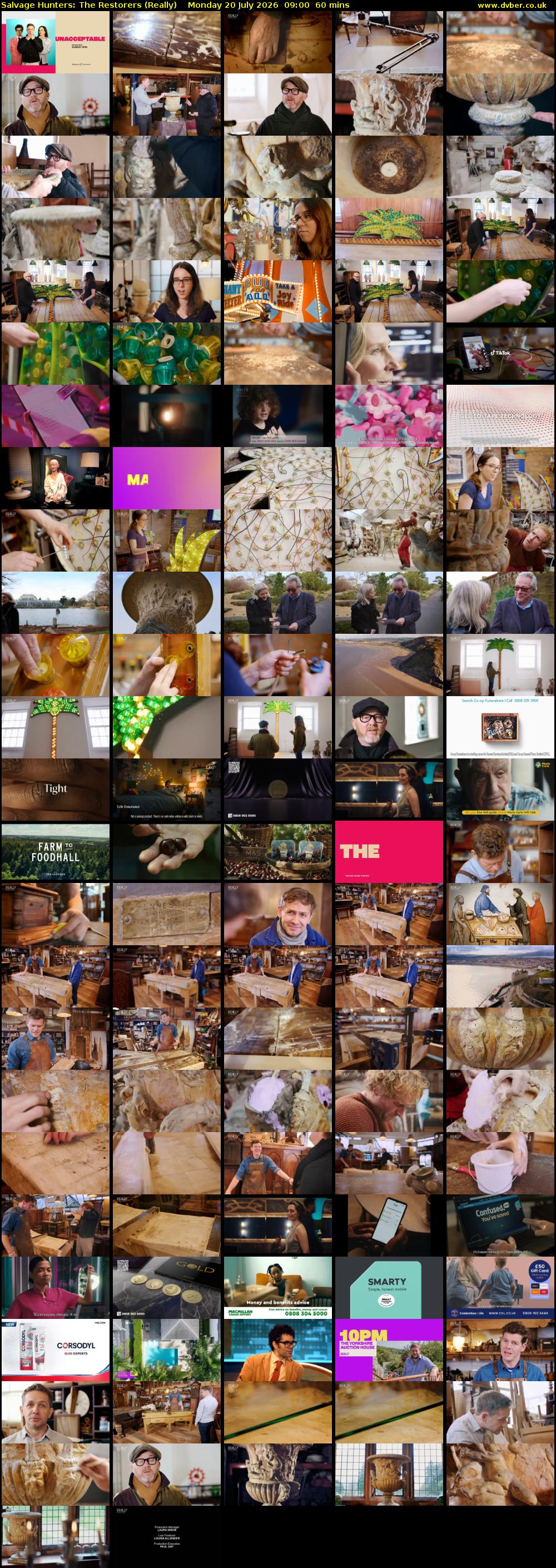 Salvage Hunters: The Restorers (Really) Monday 20 July 2026 09:00 - 10:00
