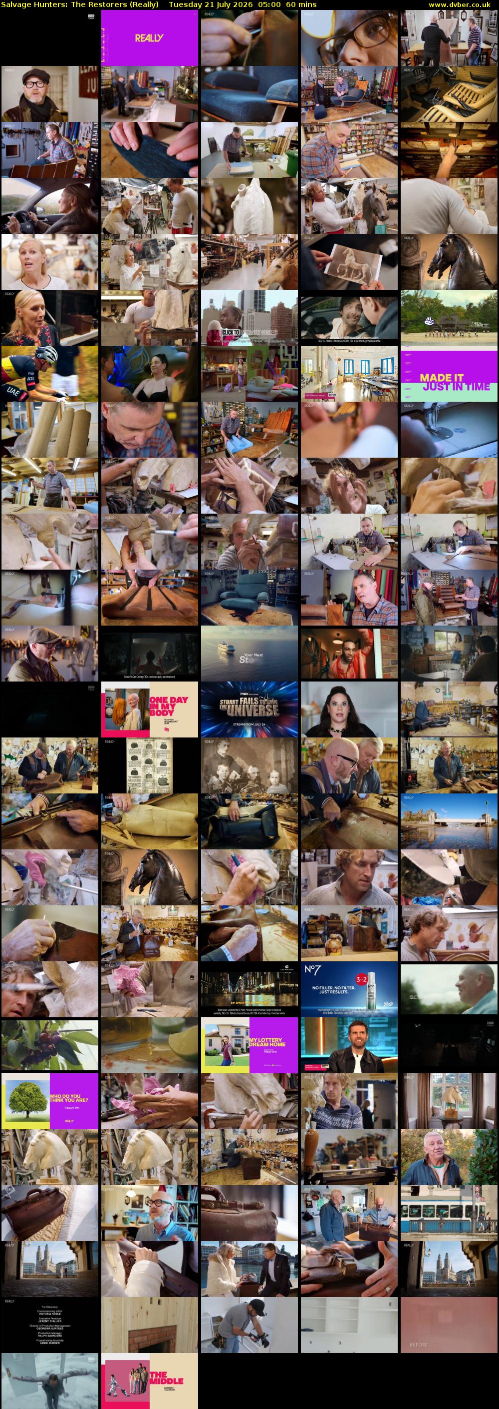 Salvage Hunters: The Restorers (Really) Tuesday 21 July 2026 05:00 - 06:00