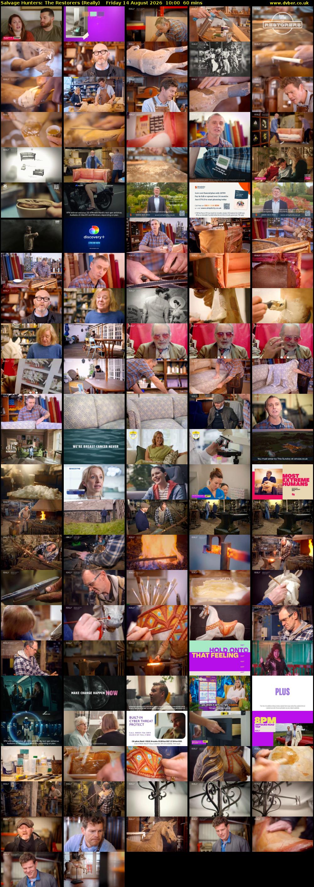 Salvage Hunters: The Restorers (Really) Friday 14 August 2026 10:00 - 11:00