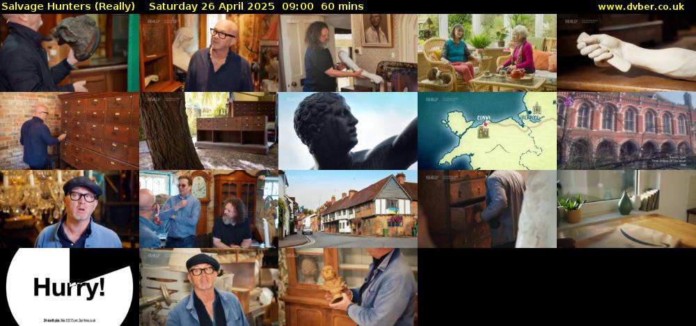 Salvage Hunters (Really) Saturday 26 April 2025 09:00 - 10:00