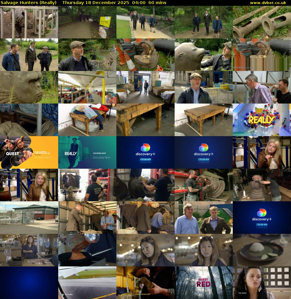 Salvage Hunters (Really) Thursday 18 December 2025 04:00 - 05:00