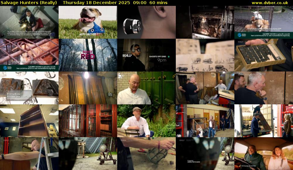 Salvage Hunters (Really) Thursday 18 December 2025 09:00 - 10:00