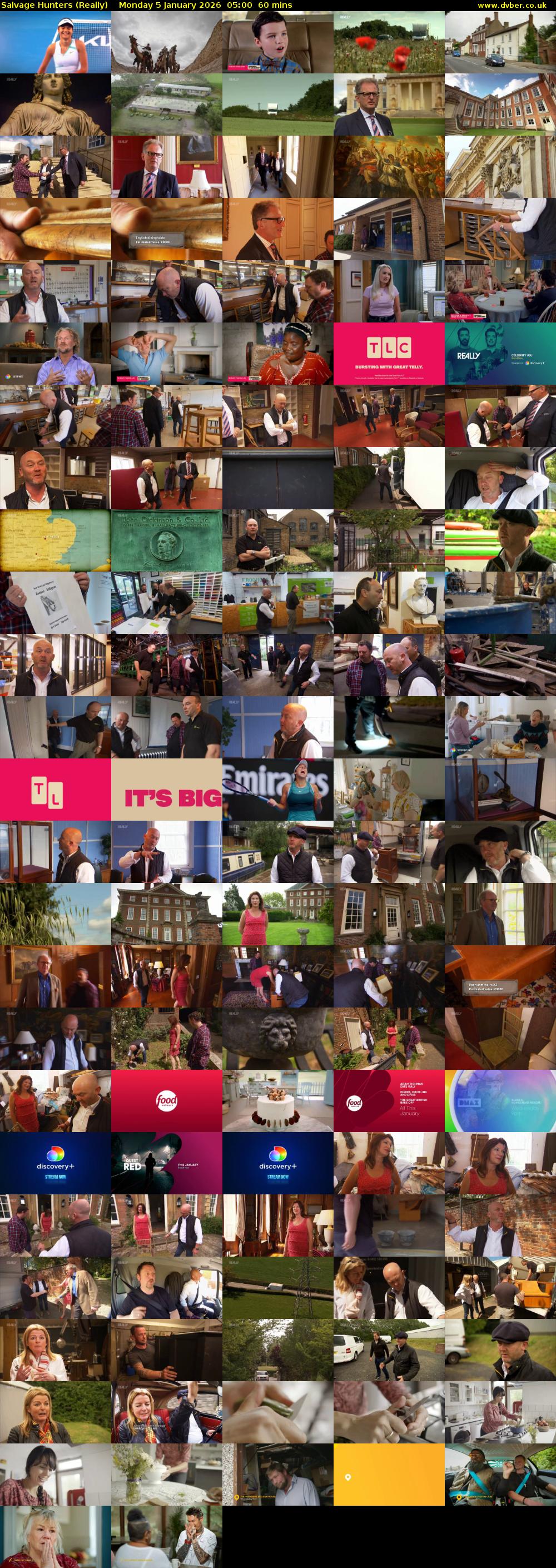 Salvage Hunters (Really) Monday 5 January 2026 05:00 - 06:00