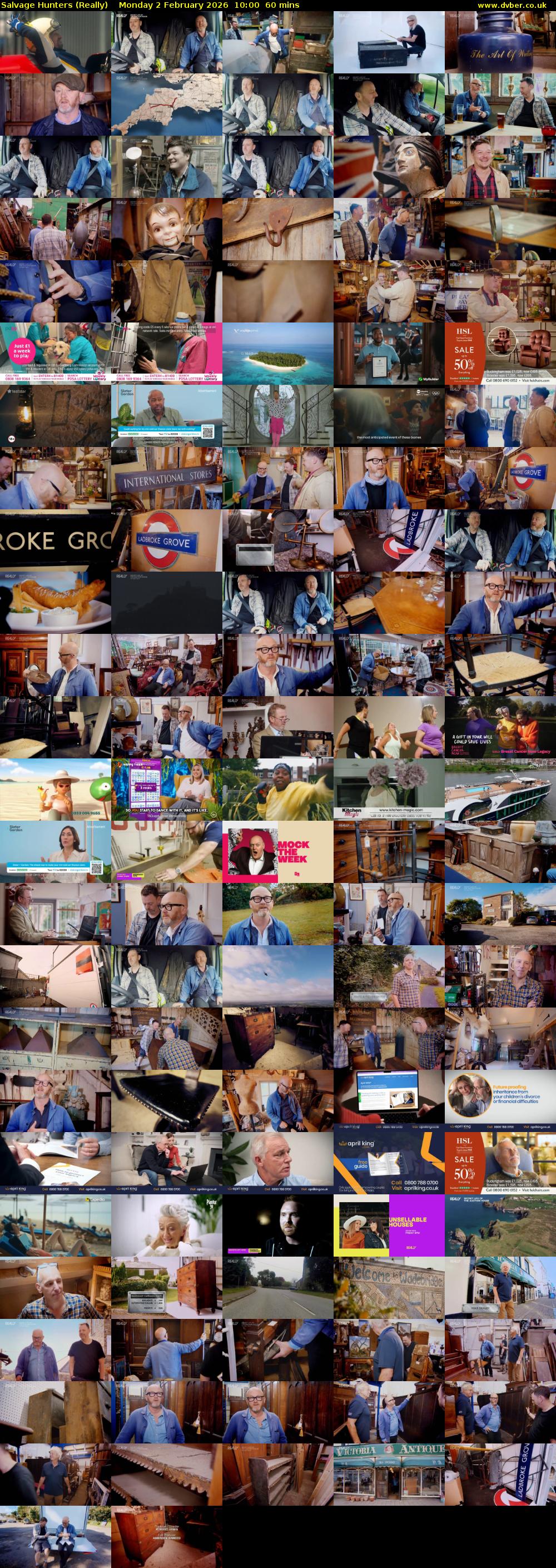 Salvage Hunters (Really) Monday 2 February 2026 10:00 - 11:00