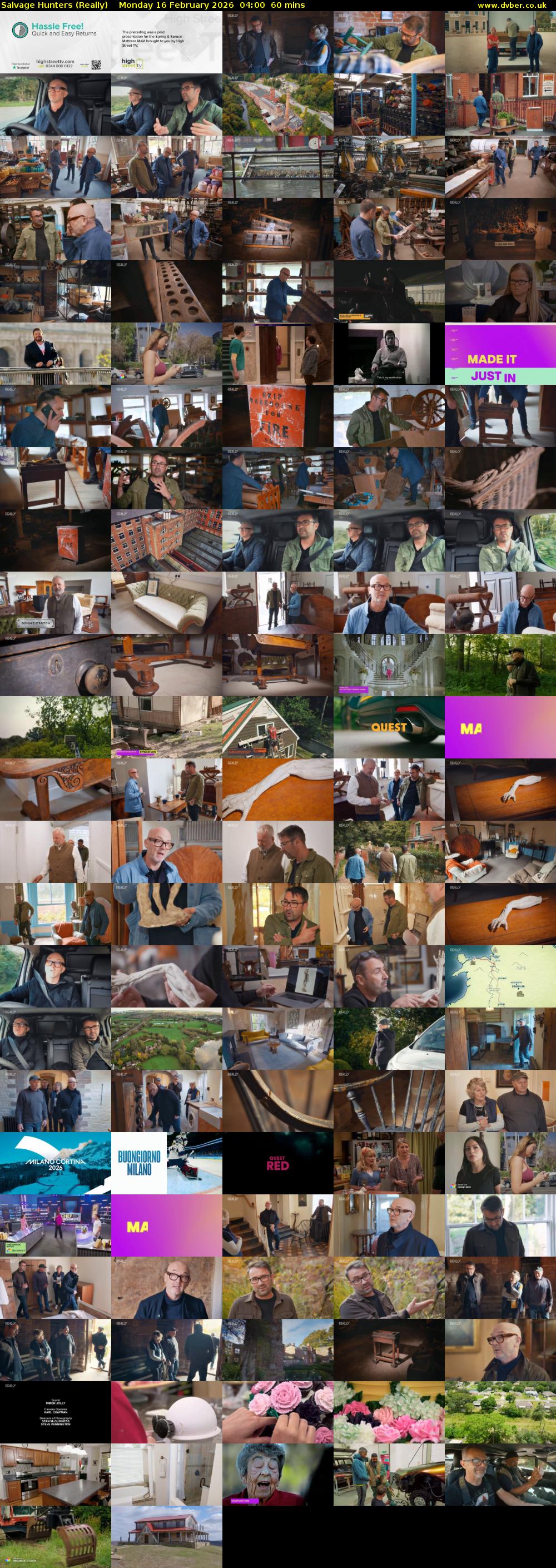 Salvage Hunters (Really) Monday 16 February 2026 04:00 - 05:00