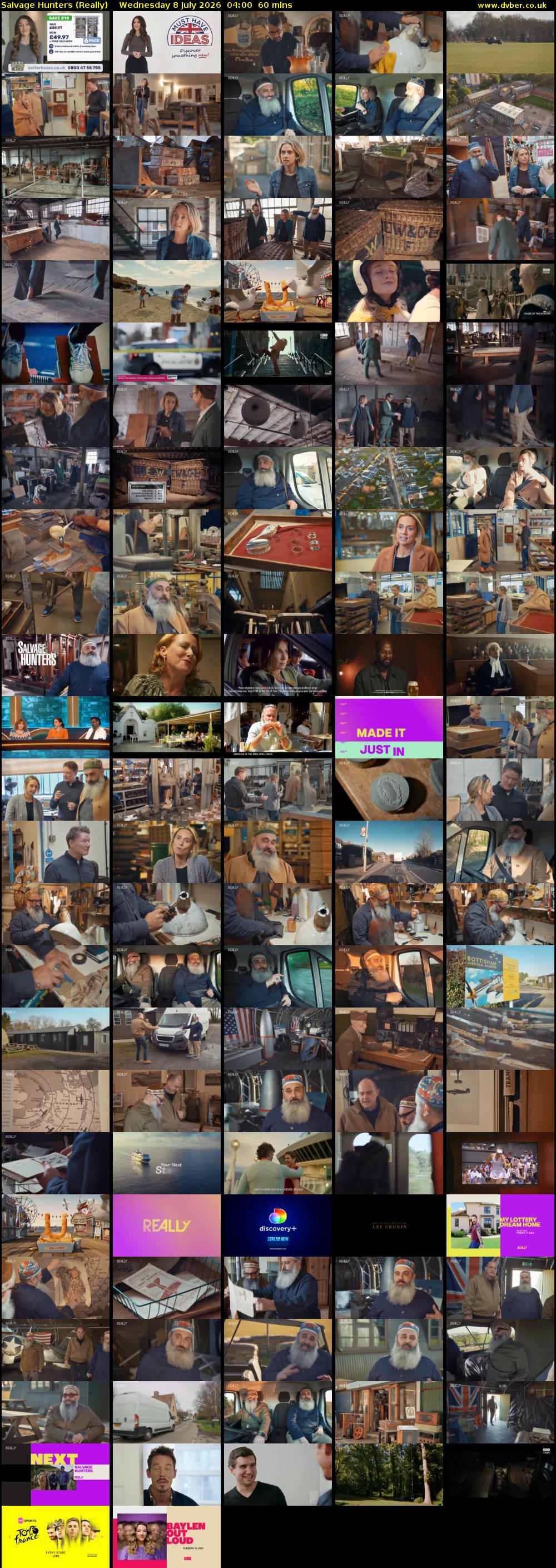 Salvage Hunters (Really) Wednesday 8 July 2026 04:00 - 05:00