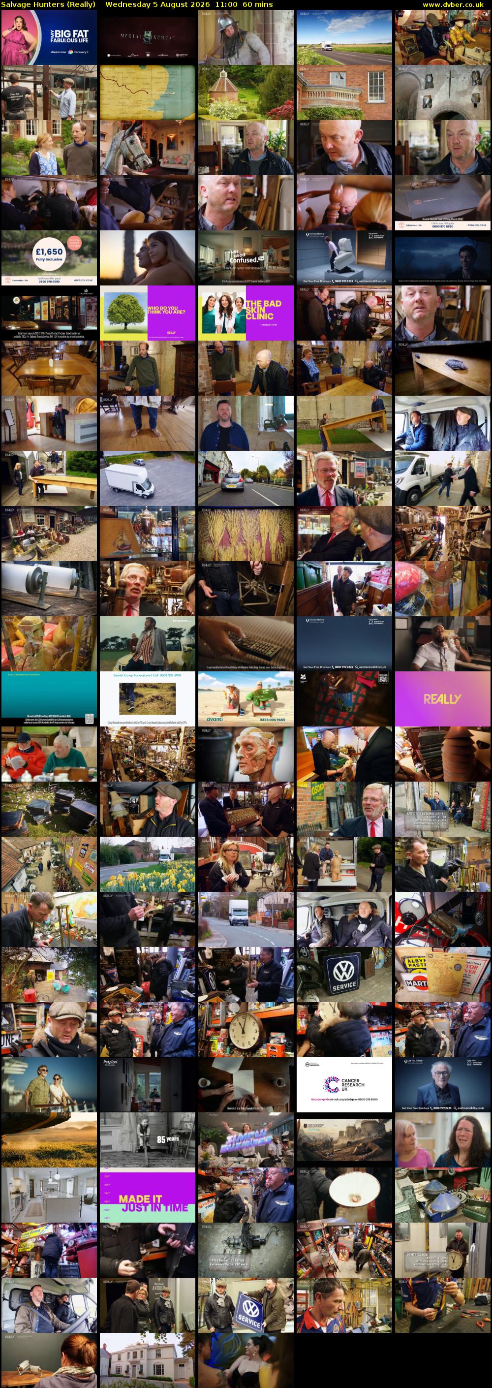 Salvage Hunters (Really) Wednesday 5 August 2026 11:00 - 12:00