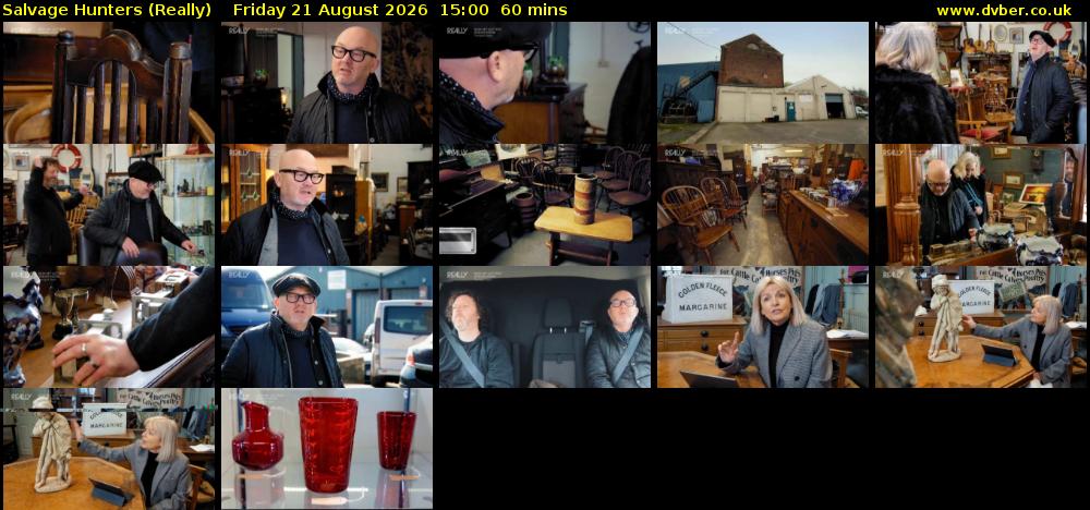 Salvage Hunters (Really) Friday 21 August 2026 15:00 - 16:00
