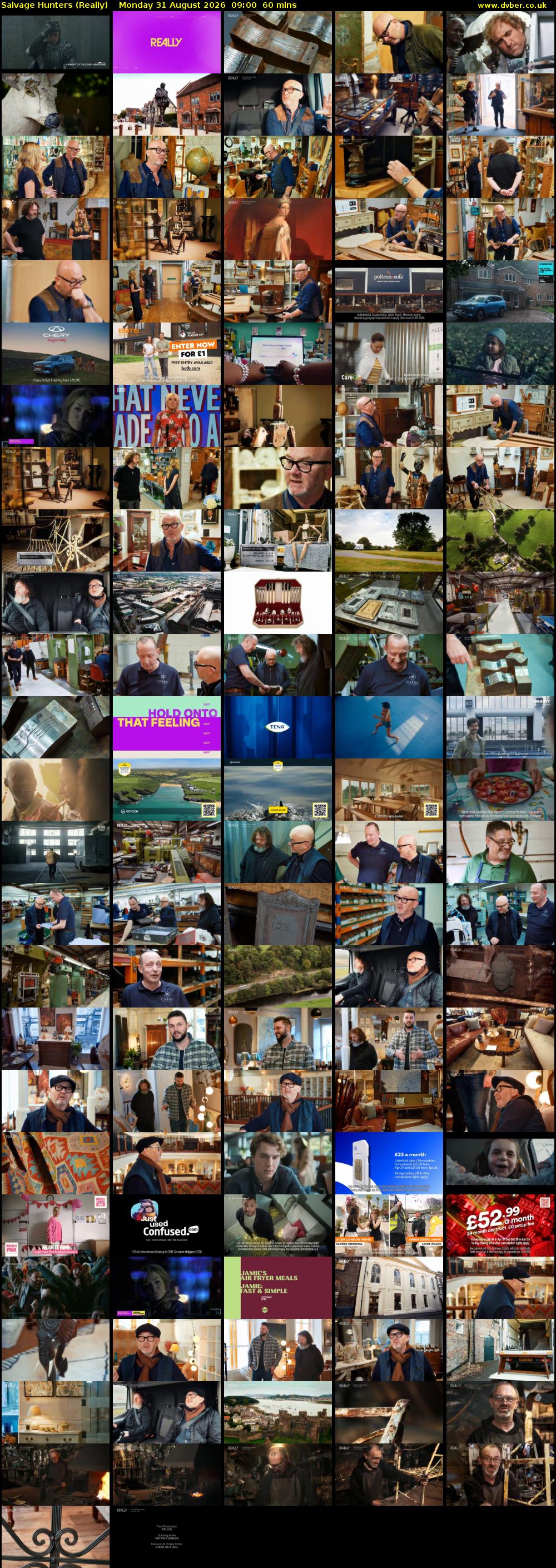 Salvage Hunters (Really) Monday 31 August 2026 09:00 - 10:00