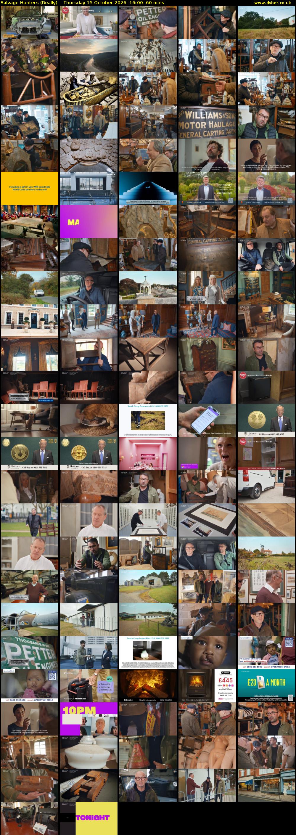 Salvage Hunters (Really) Thursday 15 October 2026 16:00 - 17:00