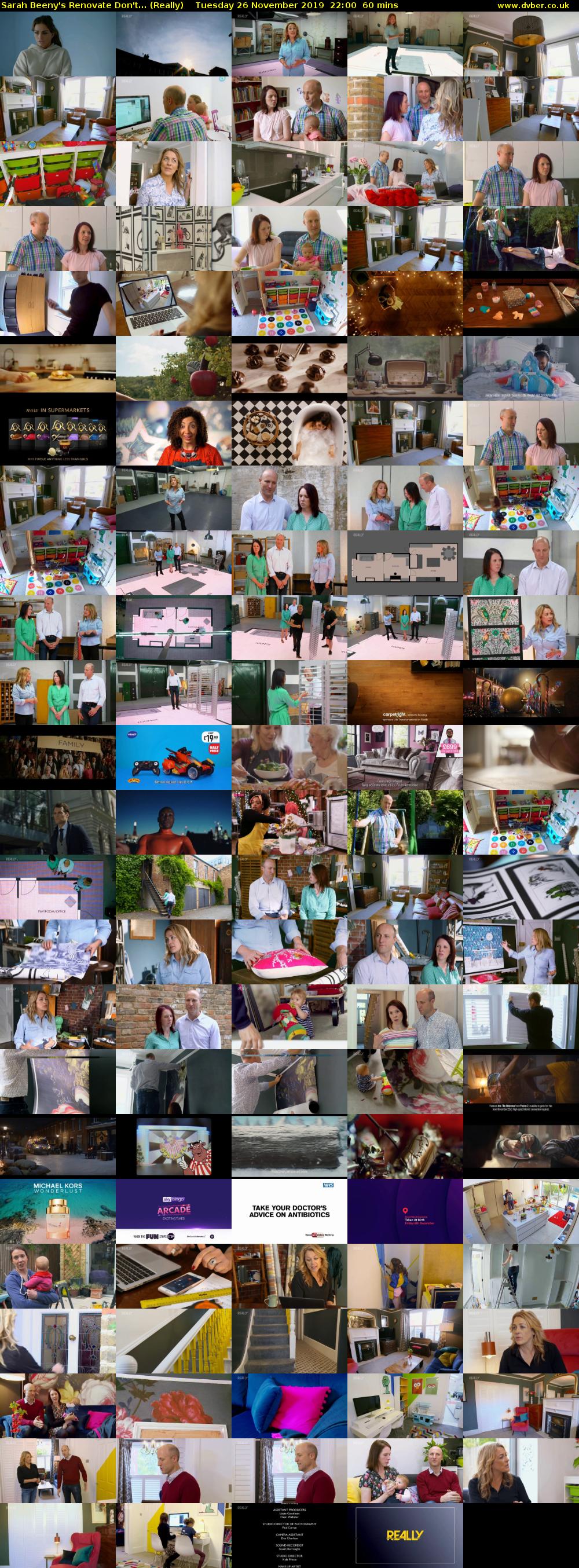 Sarah Beeny's Renovate Don't... (Really) Tuesday 26 November 2019 22:00 - 23:00