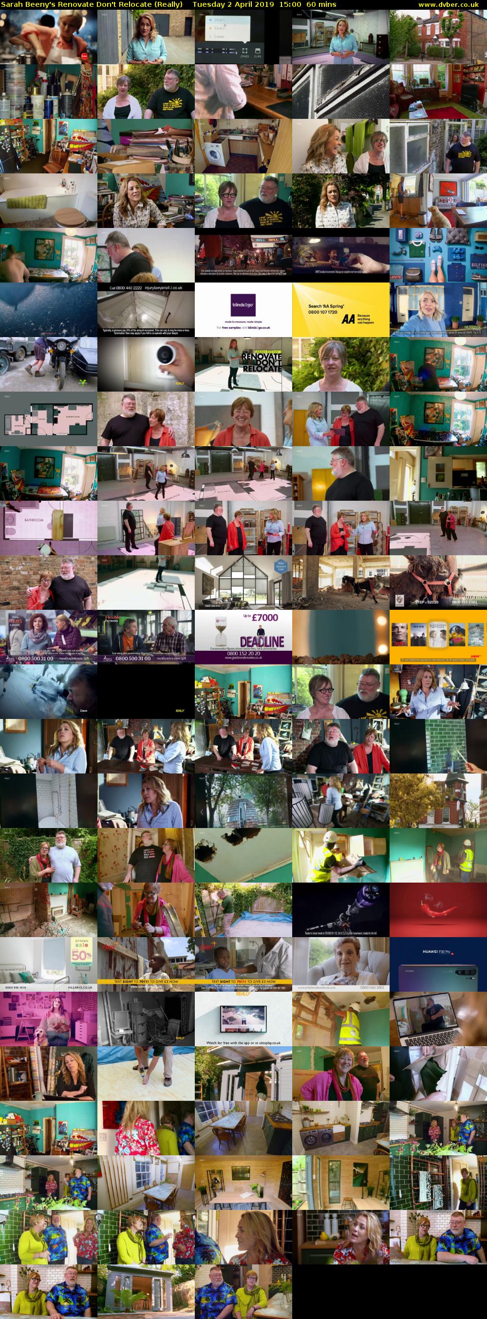 Sarah Beeny's Renovate Don't Relocate (Really) Tuesday 2 April 2019 15:00 - 16:00