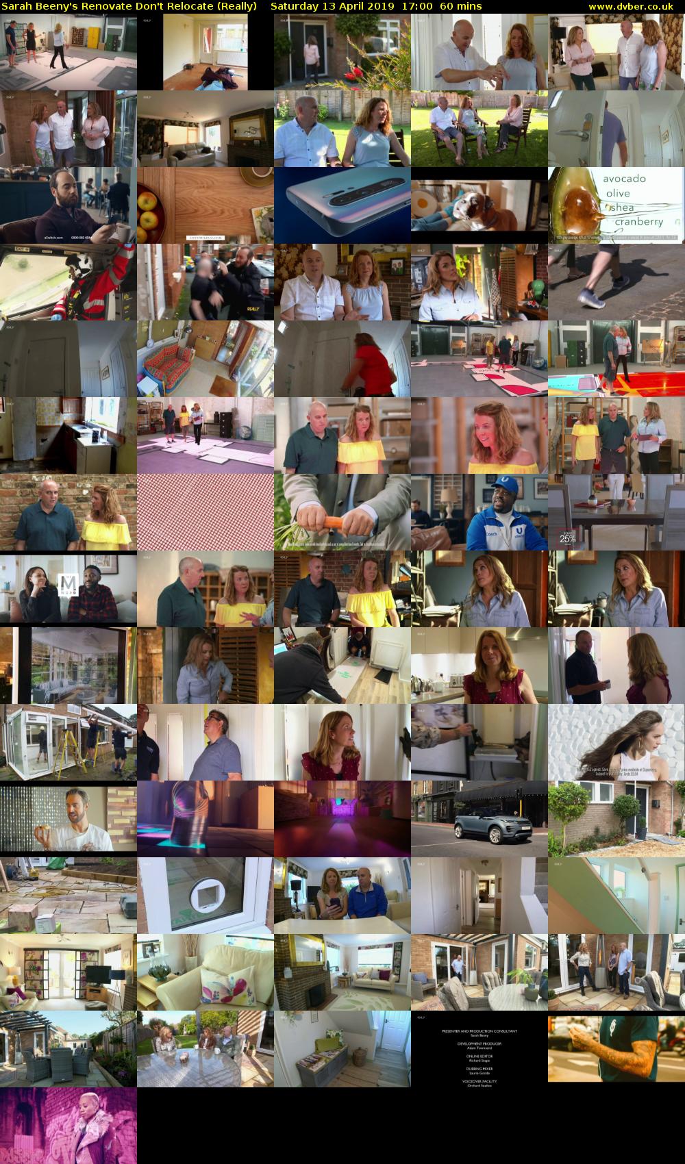 Sarah Beeny's Renovate Don't Relocate (Really) Saturday 13 April 2019 17:00 - 18:00