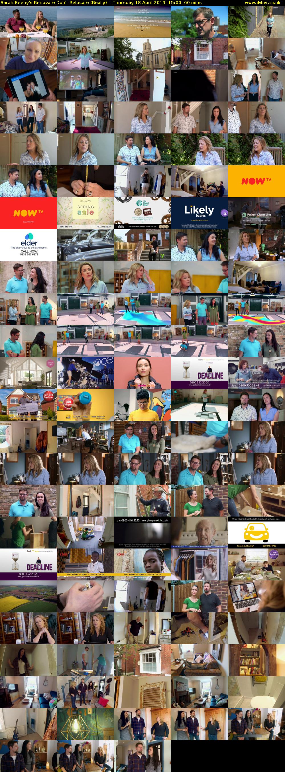 Sarah Beeny's Renovate Don't Relocate (Really) Thursday 18 April 2019 15:00 - 16:00