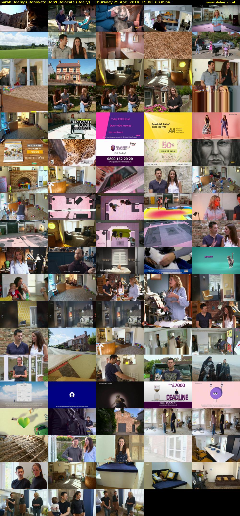 Sarah Beeny's Renovate Don't Relocate (Really) Thursday 25 April 2019 15:00 - 16:00