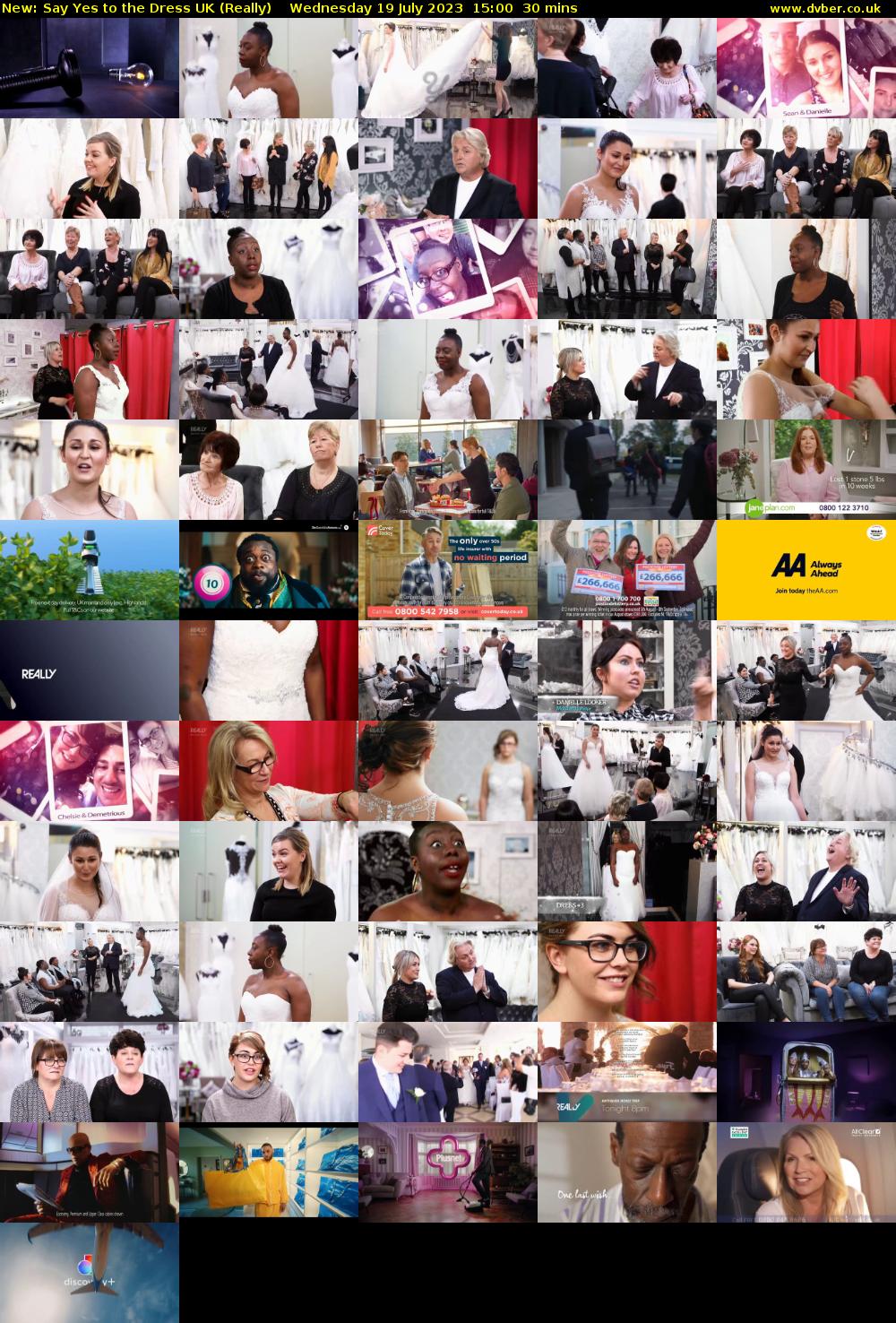Say Yes to the Dress UK (Really) Wednesday 19 July 2023 15:00 - 15:30