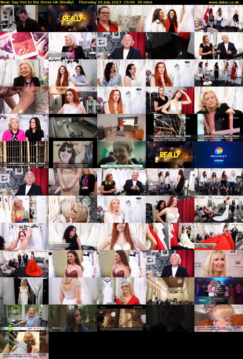 Say Yes to the Dress UK (Really) Thursday 20 July 2023 15:00 - 15:30