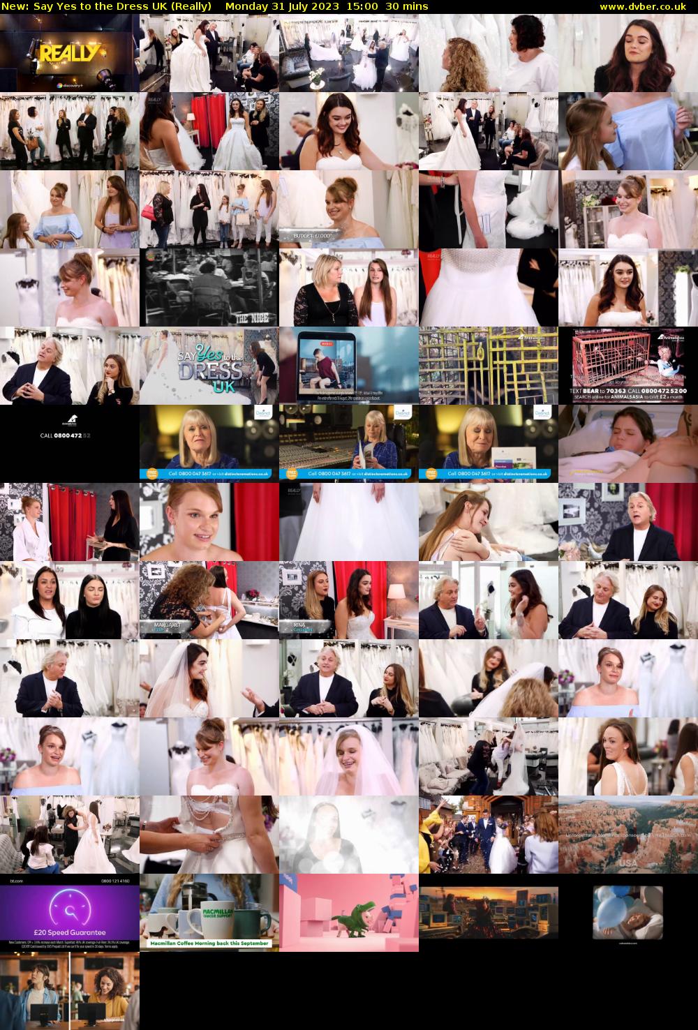 Say Yes to the Dress UK (Really) Monday 31 July 2023 15:00 - 15:30