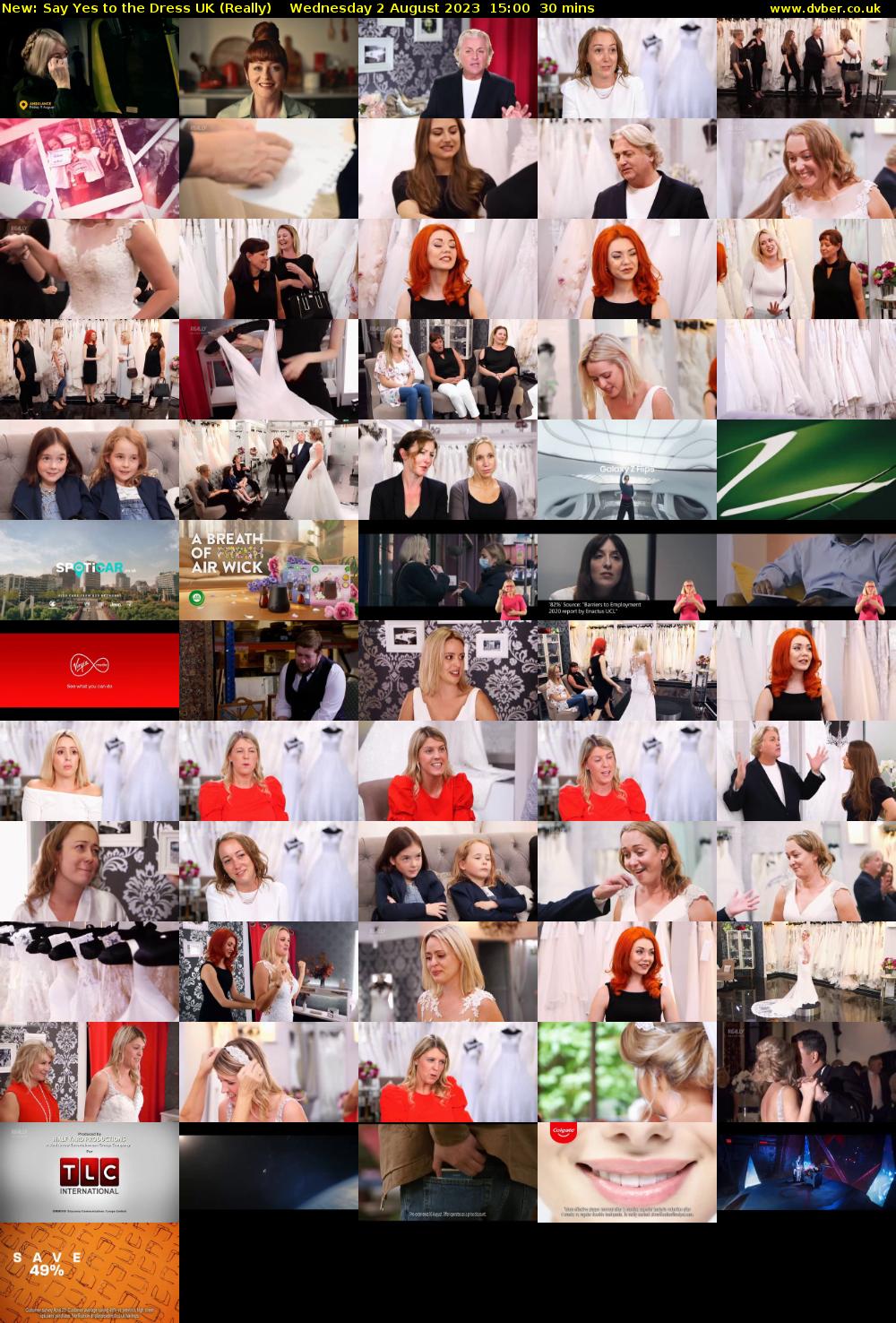Say Yes to the Dress UK (Really) Wednesday 2 August 2023 15:00 - 15:30