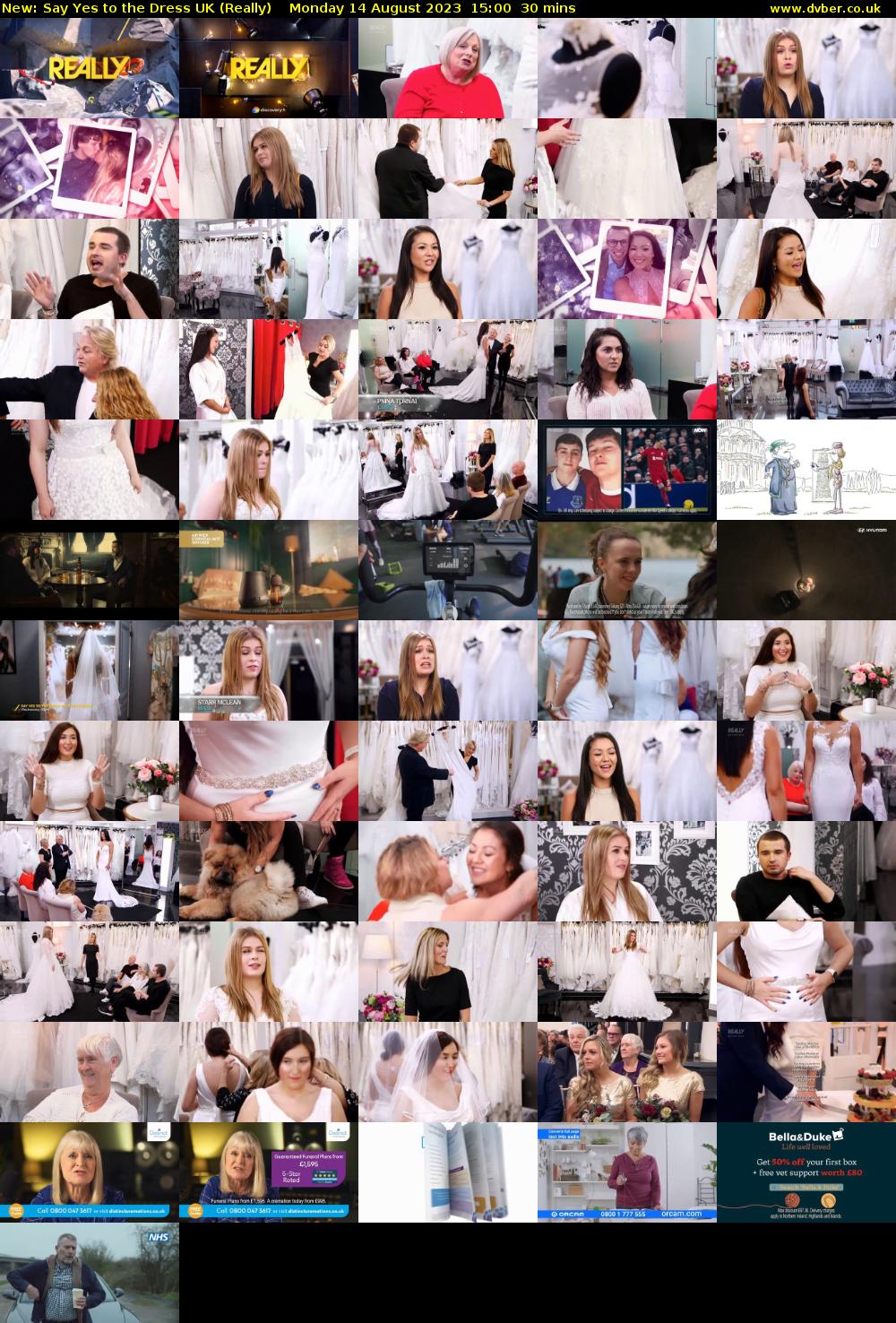 Say Yes to the Dress UK (Really) Monday 14 August 2023 15:00 - 15:30
