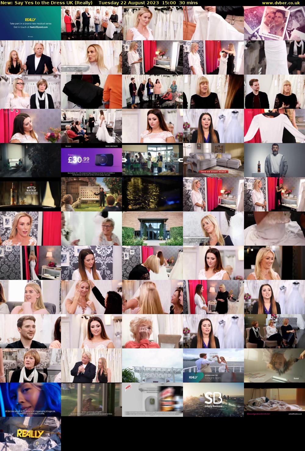 Say Yes to the Dress UK (Really) Tuesday 22 August 2023 15:00 - 15:30