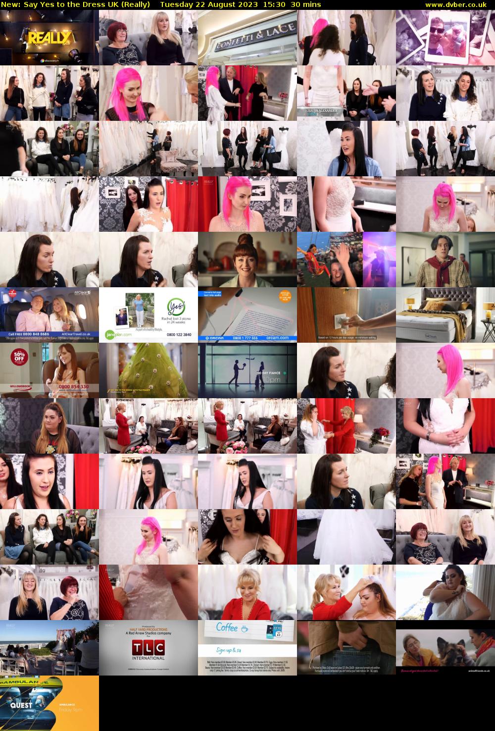 Say Yes to the Dress UK (Really) Tuesday 22 August 2023 15:30 - 16:00