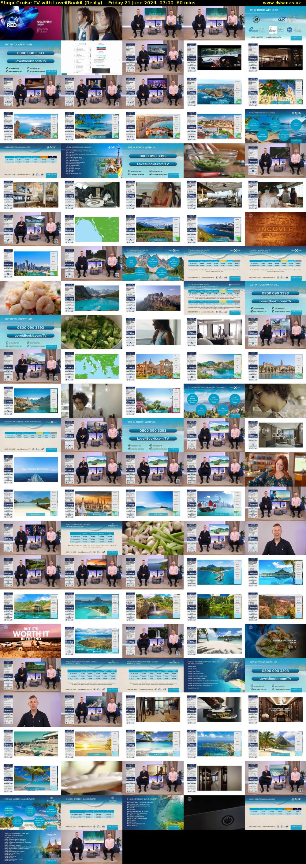 Shop: Cruise TV with LoveitBookit (Really) Friday 21 June 2024 07:00 - 08:00