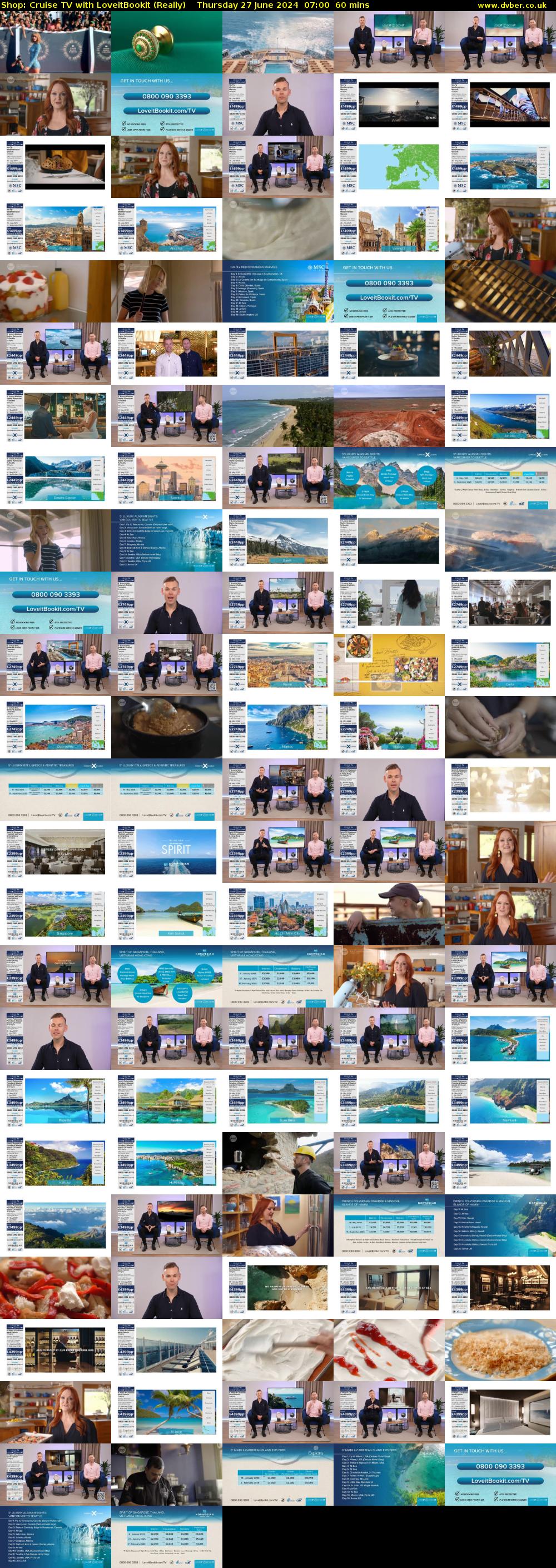 Shop: Cruise TV with LoveitBookit (Really) Thursday 27 June 2024 07:00 - 08:00