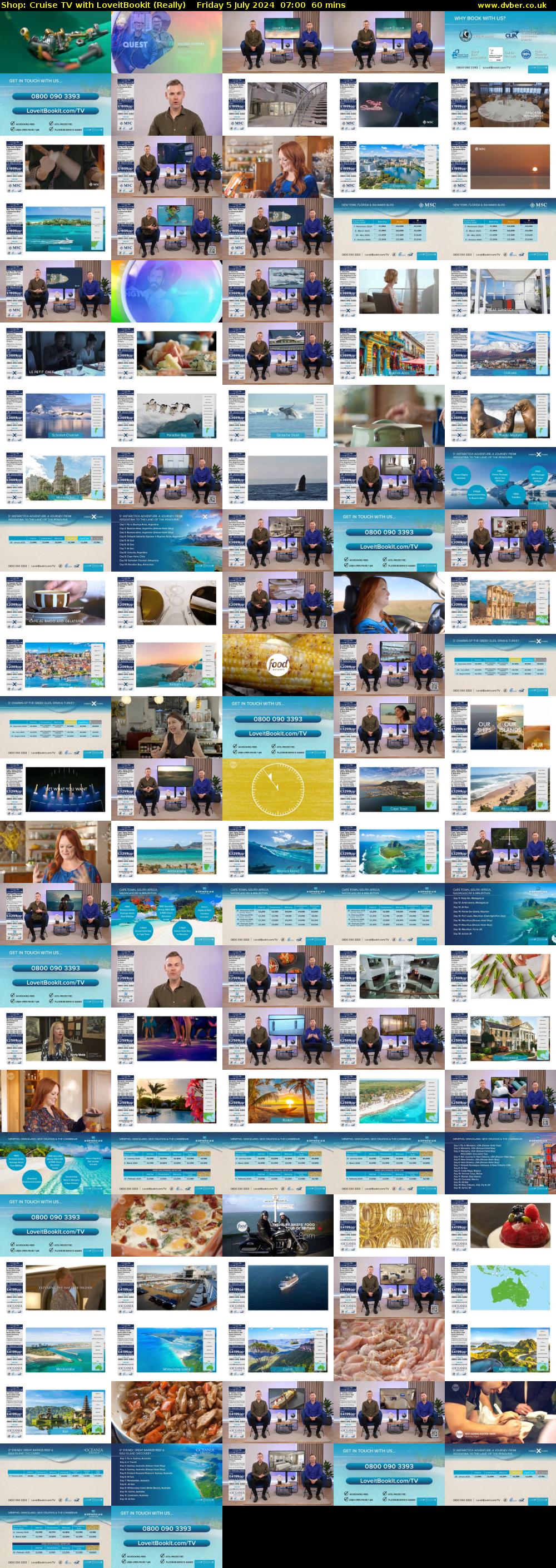 Shop: Cruise TV with LoveitBookit (Really) Friday 5 July 2024 07:00 - 08:00