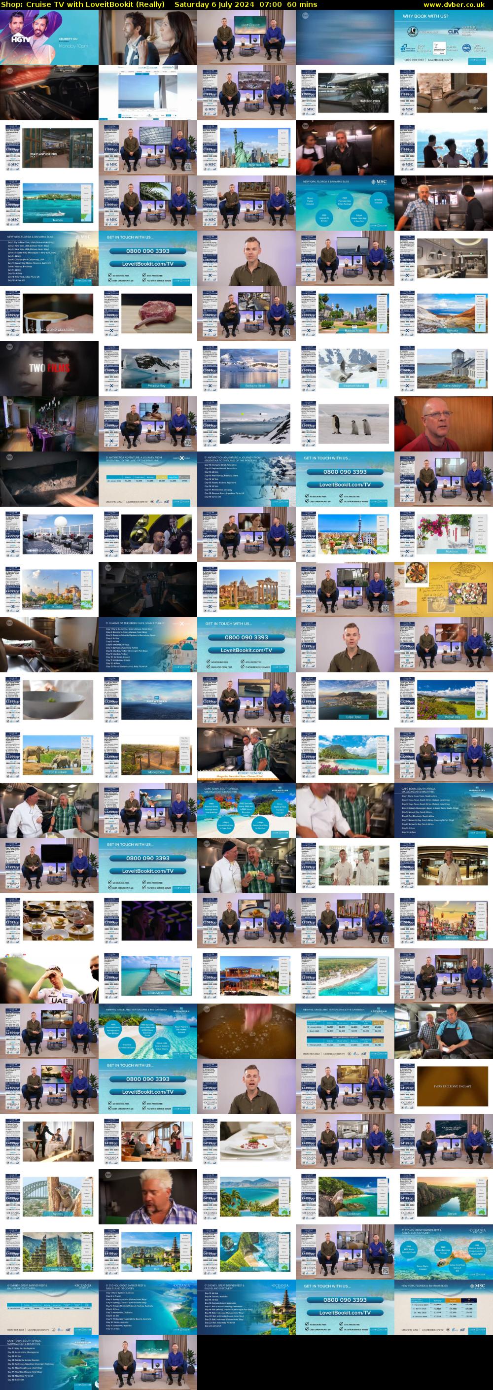 Shop: Cruise TV with LoveitBookit (Really) Saturday 6 July 2024 07:00 - 08:00