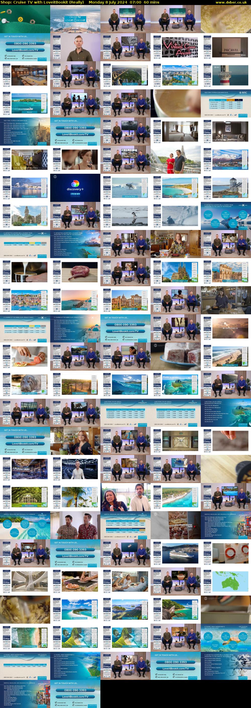 Shop: Cruise TV with LoveitBookit (Really) Monday 8 July 2024 07:00 - 08:00