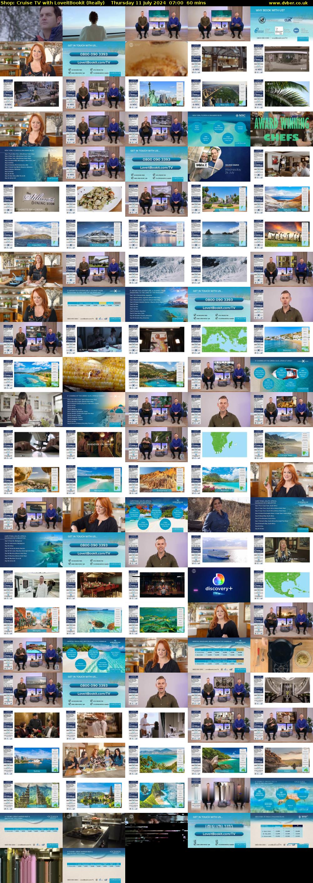 Shop: Cruise TV with LoveitBookit (Really) Thursday 11 July 2024 07:00 - 08:00