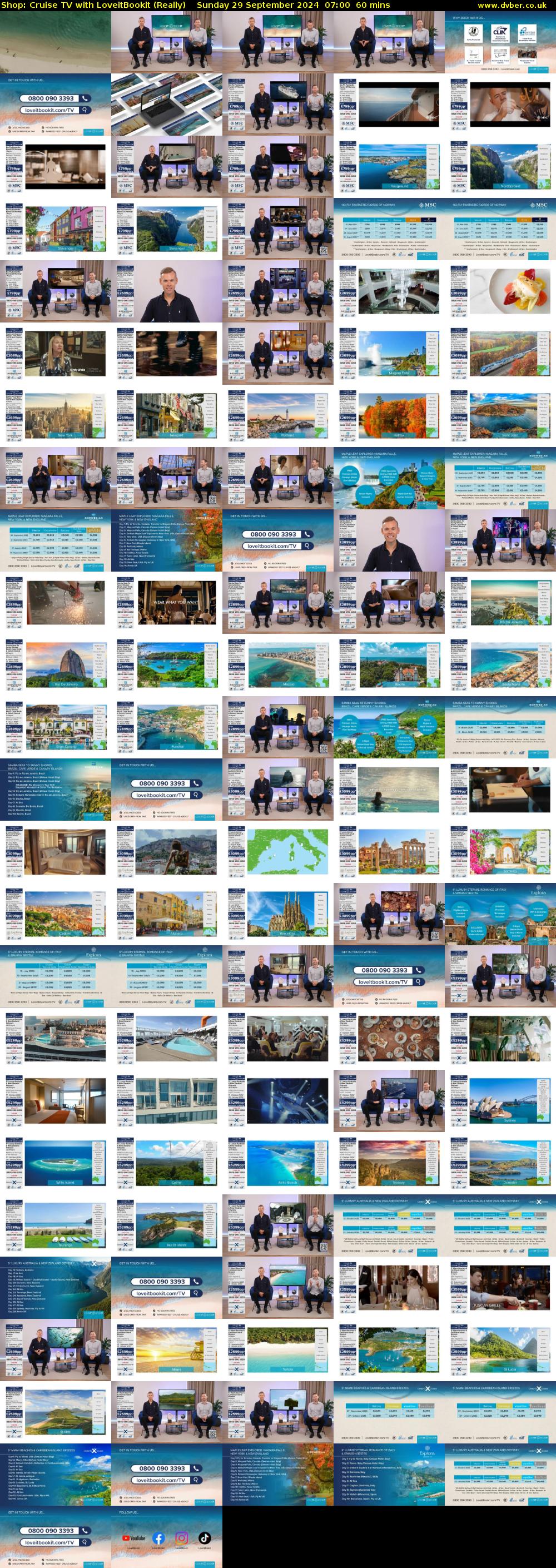 Shop: Cruise TV with LoveitBookit (Really) Sunday 29 September 2024 07:00 - 08:00