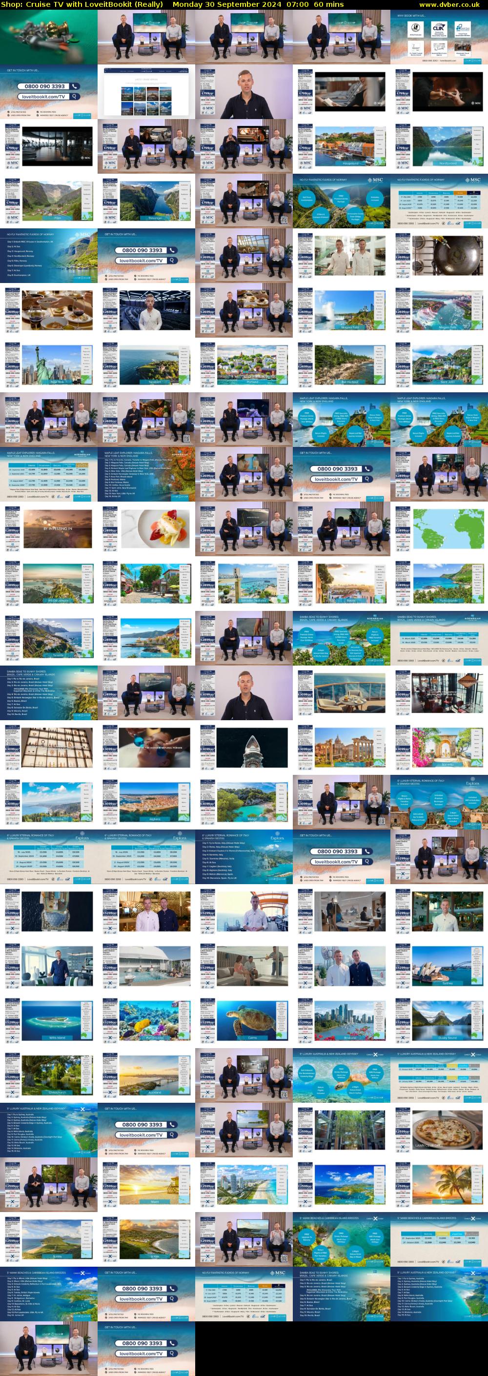 Shop: Cruise TV with LoveitBookit (Really) Monday 30 September 2024 07:00 - 08:00