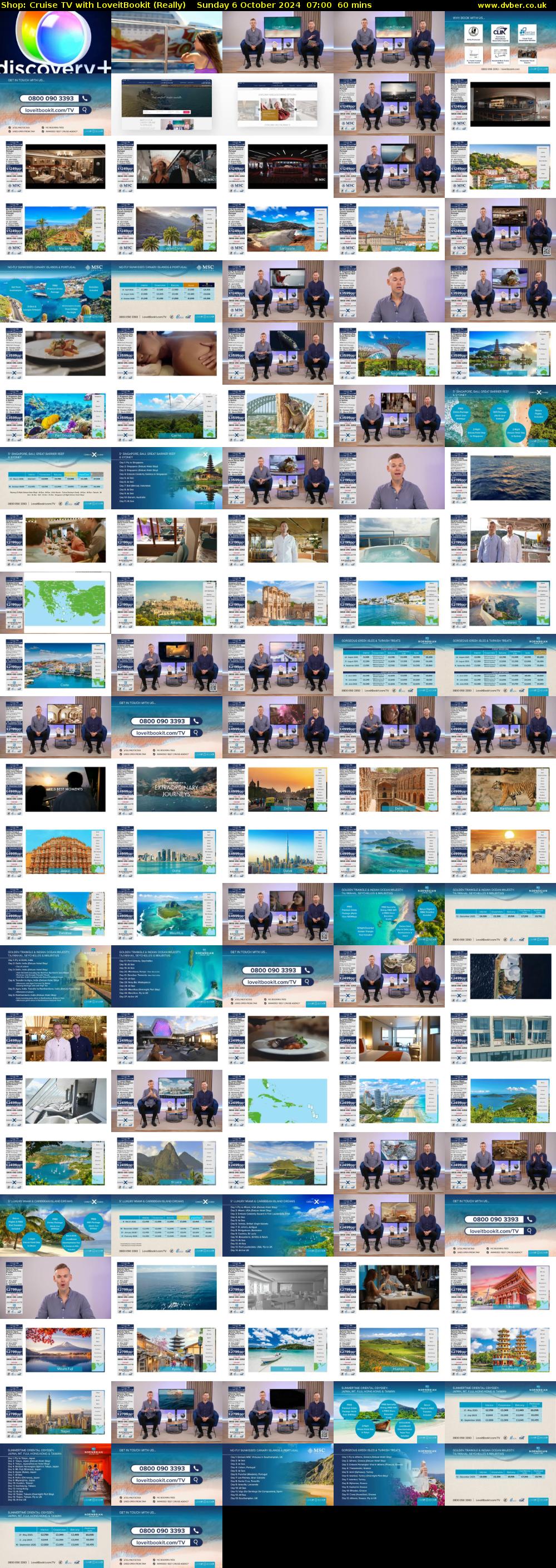 Shop: Cruise TV with LoveitBookit (Really) Sunday 6 October 2024 07:00 - 08:00