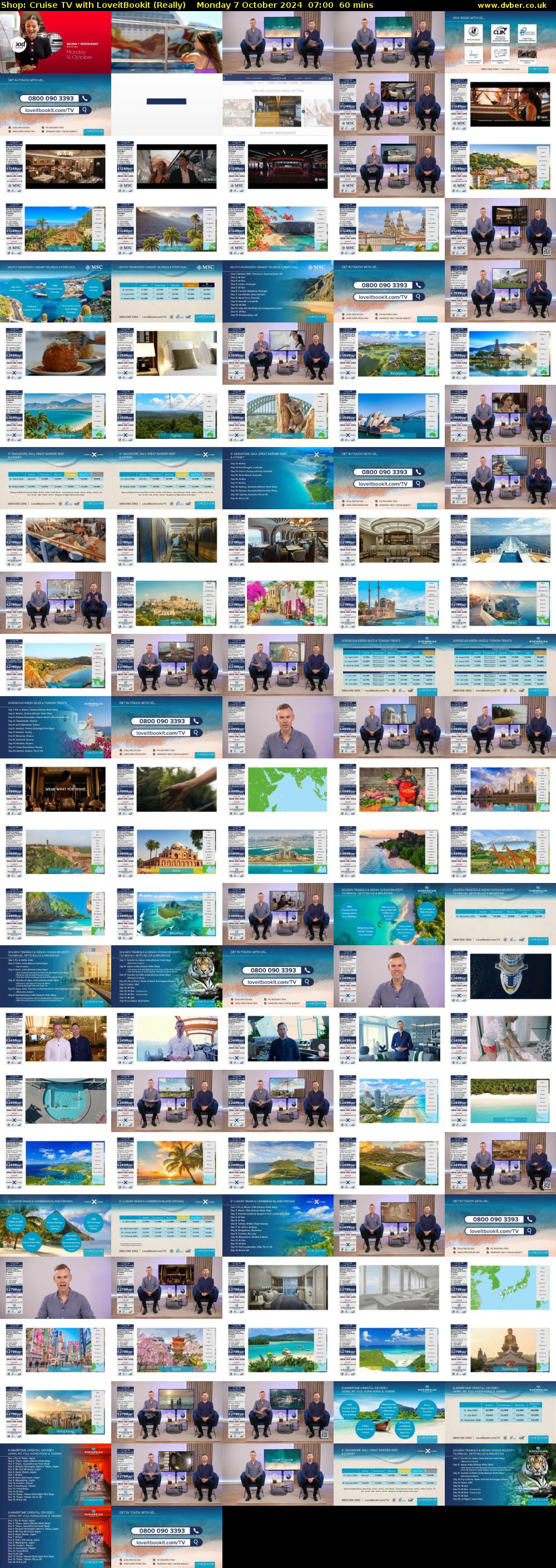 Shop: Cruise TV with LoveitBookit (Really) Monday 7 October 2024 07:00 - 08:00