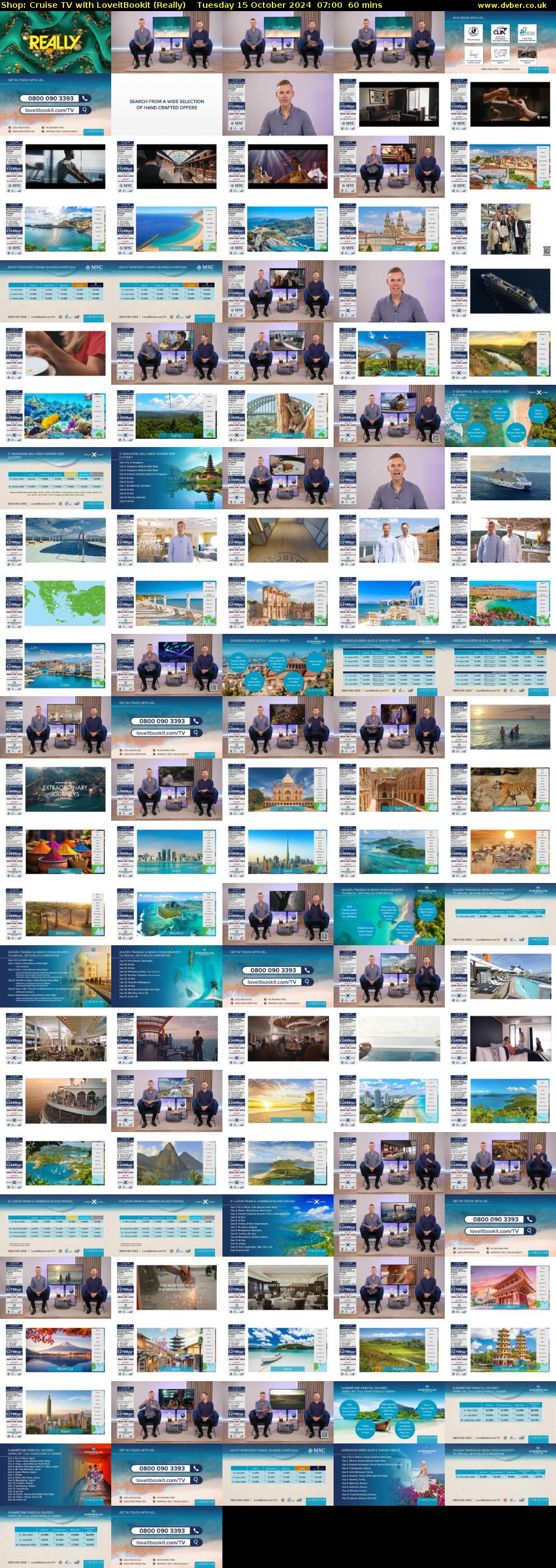 Shop: Cruise TV with LoveitBookit (Really) Tuesday 15 October 2024 07:00 - 08:00