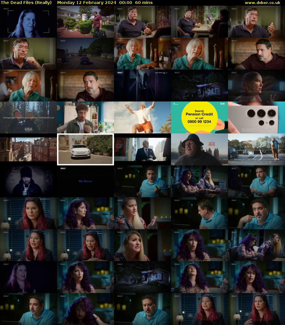 The Dead Files (Really) Monday 12 February 2024 00:00 - 01:00