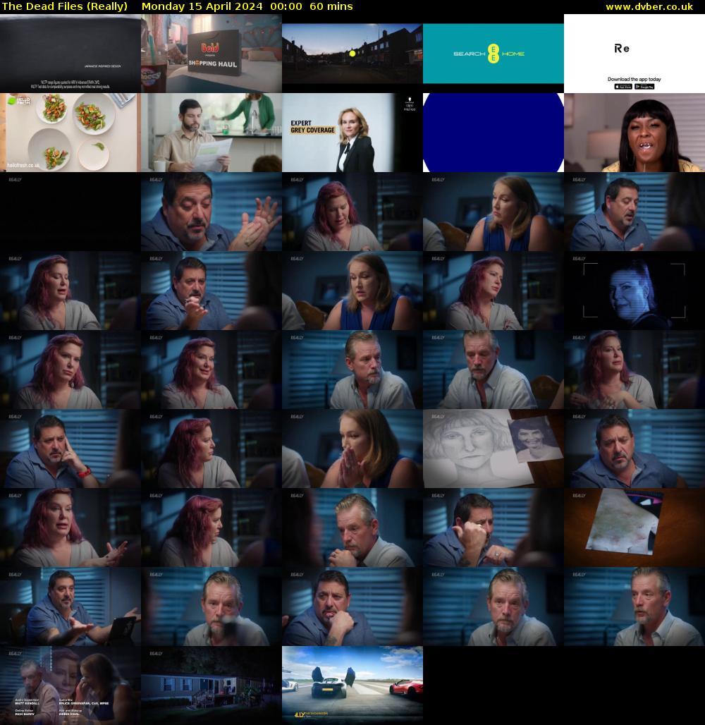 The Dead Files (Really) Monday 15 April 2024 00:00 - 01:00