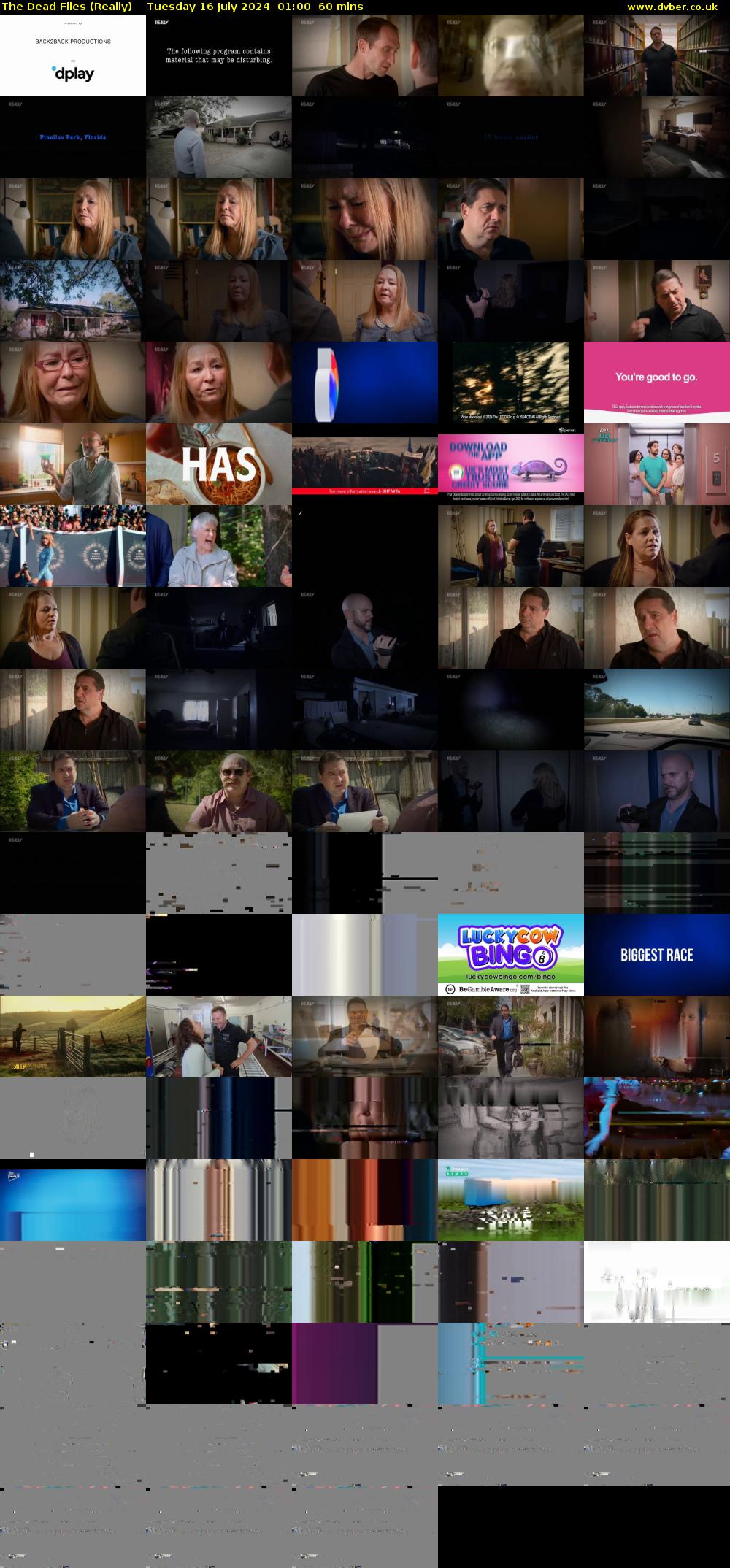 The Dead Files (Really) Tuesday 16 July 2024 01:00 - 02:00