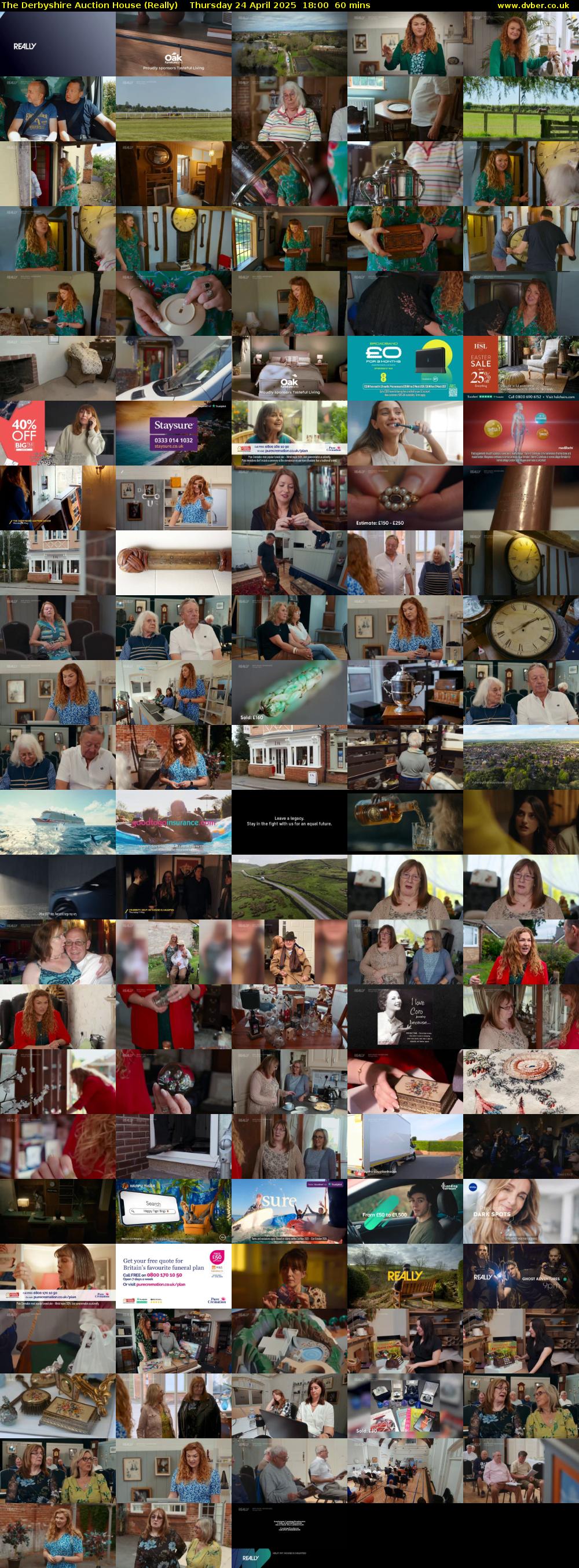 The Derbyshire Auction House (Really) Thursday 24 April 2025 18:00 - 19:00
